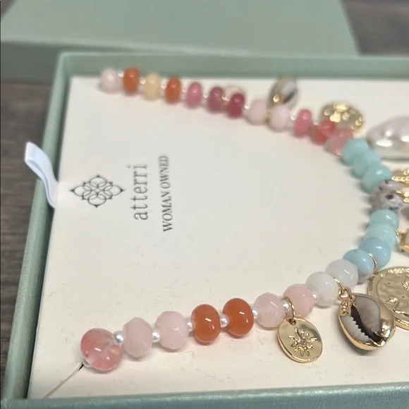 ArteriesOcean Motif Semi-Precious Stone Necklace ✨
